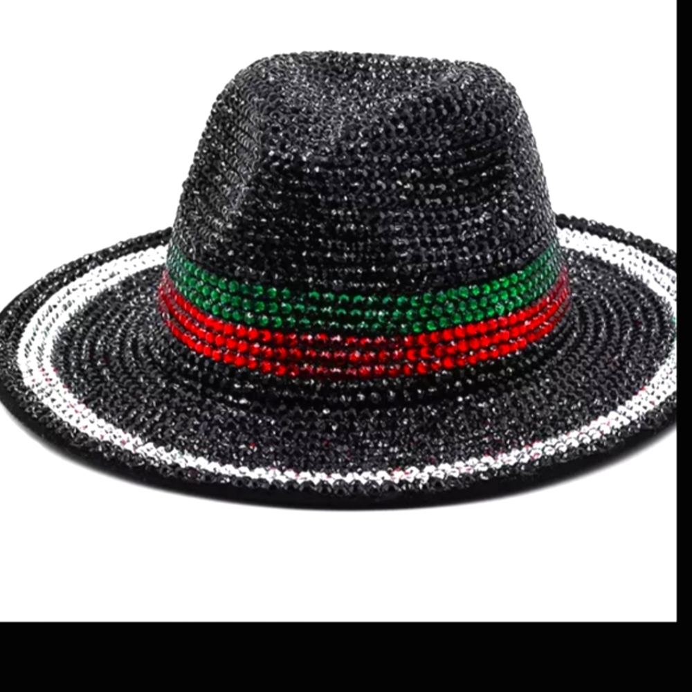 Rhinestone Fedora Hat...NWOT